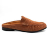 Tsonga Azura Leather Mule- Tan Suede Velour