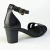 Tsonga Ghardaia Leather Block Heel Sandal - Black