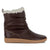 Tsonga Iholide Fur Collar Leather Boot - Choc Natan