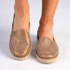 Tsonga Indzima Leather Espadrille Slip-On - Beige Spirit-Tsonga-Buy shoes online