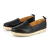 Tsonga Indzima Leather Espadrille Slip-On - Black Vintage-Tsonga-Buy shoes online