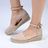 Tsonga Inkantolo Leather Espadrille Wedge - Stone Brillo-Tsonga-Buy shoes online