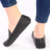 Tsonga Jozini Leather Moccasin - Black