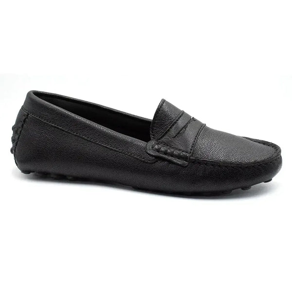 Tsonga Jozini Leather Moccasin - Black