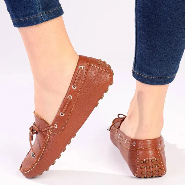 Tsonga Kamensi Leather Moccasin - Tan