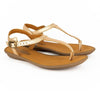 Tsonga Khuthaza Leather T-Bar Sandals - Gold Nappa Prime-Tsonga-Buy shoes online