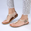 Tsonga Khuthaza Leather T-Bar Sandals - Gold Nappa Prime-Tsonga-Buy shoes online