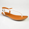 Tsonga Khuthaza Leather T-Bar Sandals - White Cayak-Tsonga-Buy shoes online