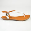 Tsonga Khuthaza Leather T-Bar Sandals - White Cayak-Tsonga-Buy shoes online