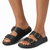Tsonga Masego Leather Footbed Sandal - Black