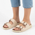 Tsonga Masego Leather Footbed Sandal - Cream