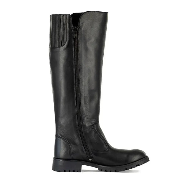 Tsonga Mayotte Rider Leather Boot - Black Relaxa