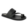 Tsonga Ningizimu Toe Loop Leather Sandals - Black