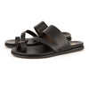 Tsonga Ningizimu Toe Loop Leather Sandals - Black-Tsonga-Buy shoes online