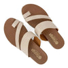 Tsonga Ningizimu Toe Loop Leather Sandals - Cream