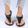 Tsonga Ovaroli Leather Thong Sandals - Black Cayak-Tsonga-Buy shoes online