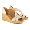 Tsonga Phunyuka Leather Wedge Sandals - Gravel White-Tsonga-Buy shoes online