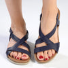 Tsonga Sadani Leather Sandals - Navy-Tsonga-Buy shoes online