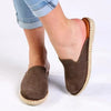 Tsonga Ukubasa Leather Mule Sandal - Fungi Velour