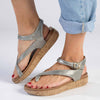 Tsonga Umnyango Leather Cork Wrap Sandals - Silver-Tsonga-Buy shoes online