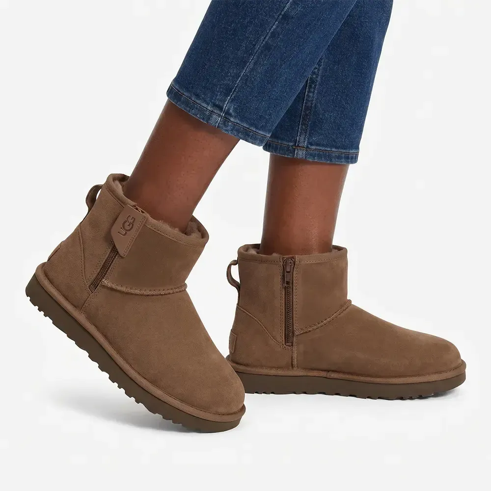UGG Classic Mini Bailey Zip - Hickory | Shoe Box Online Store
