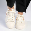 UGG Dinale Leather Sneaker - Cow Print/White Sand-UGG-Buy shoes online