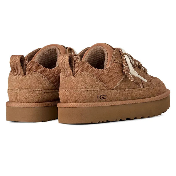 UGG Womens LO Lowmel Leather Sneaker - Chestnut