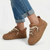 UGG Womens LO Lowmel Leather Sneaker - Chestnut