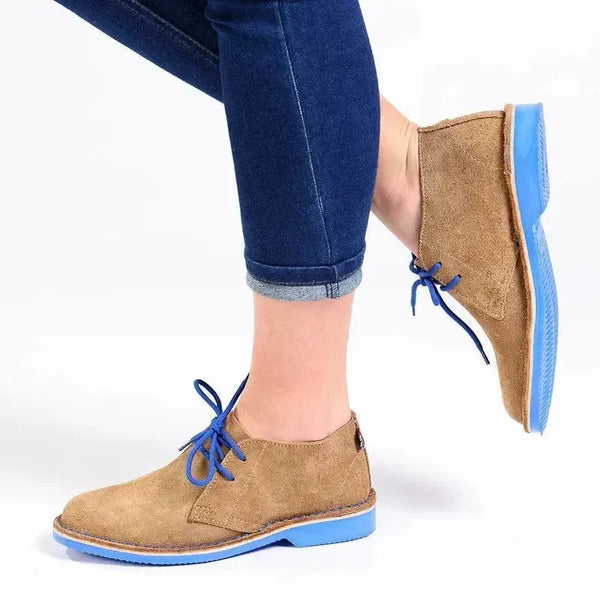 Veldskoen Leather Heritage J Bay - Blue Sole / Grain Suede