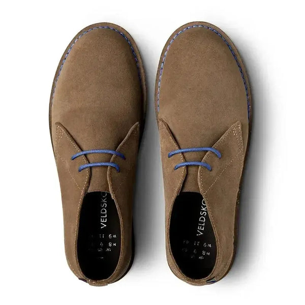 Veldskoen Leather Heritage J Bay - Blue Sole / Grain Suede