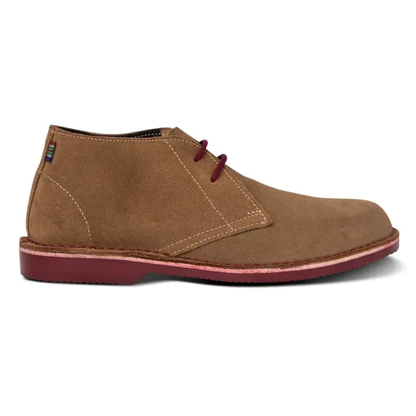 Veldskoen Leather Heritage Maries - Maroon Sole/Tan Grain Suede