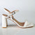 Madison Believe Strappy Block Heel Sandal - White