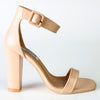 Madison Angelique Block Heel - Nude