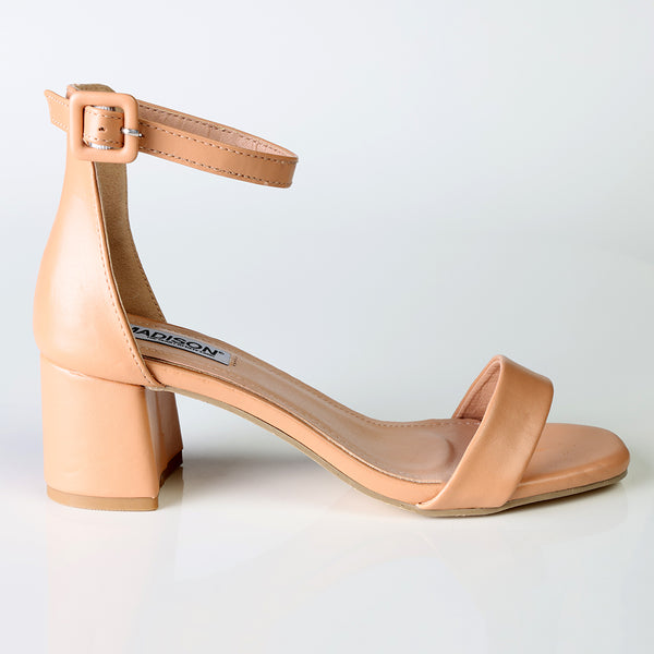 Madison Amira Block Heel - Nude