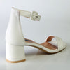 Madison Amira Block Heel - White