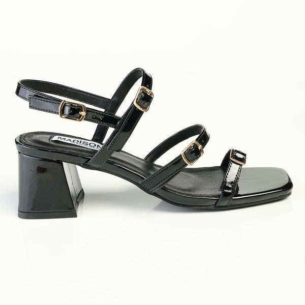 Madison Claire Block Heel - Black