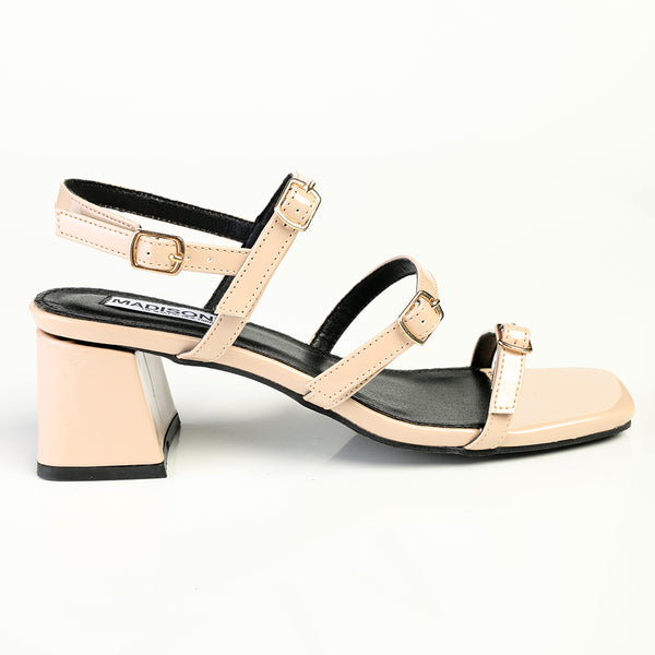 Madison Claire Block Heel - Nude