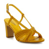 Pierre Cardin Peep Toe Heel - Mustard