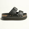 Madison JO Double Velcro Strap Sandals - Black-Madison Heart of New York-Buy shoes online