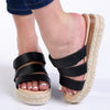 Madison Marlene Espadrille Sandal - Black