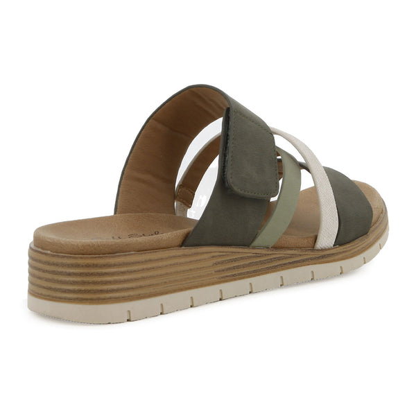 Soft Style by Hush Puppies Carmen Sandal - Khaki Multi