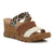 Hush Puppies Catalino Leather Wedge - Leopard/Brown/Beige