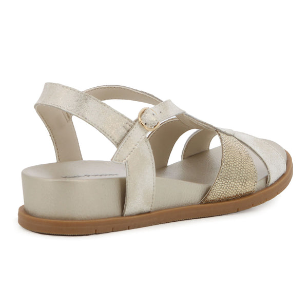 Hush Puppies Ines Leather Wedge - Whisper White