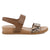 Hush Puppies Lucia Leather Wedge - Brown Snake
