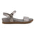 Hush Puppies Graice Leather Sandals - Pewter