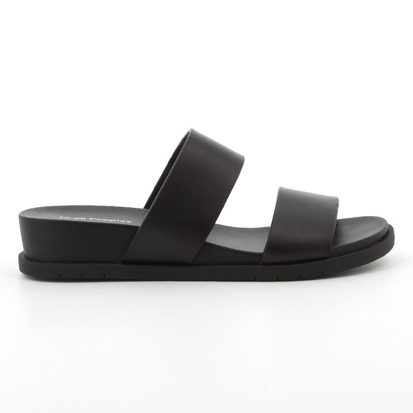 Hush Puppies Leather Edith Sandals - Black