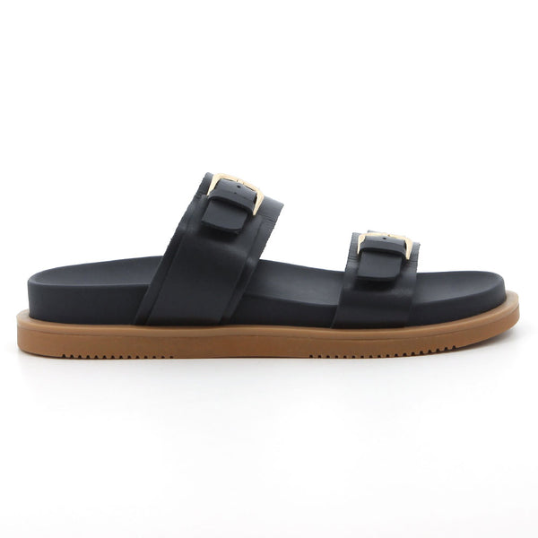 Hush Puppies Leather Hadley Sandals - Black