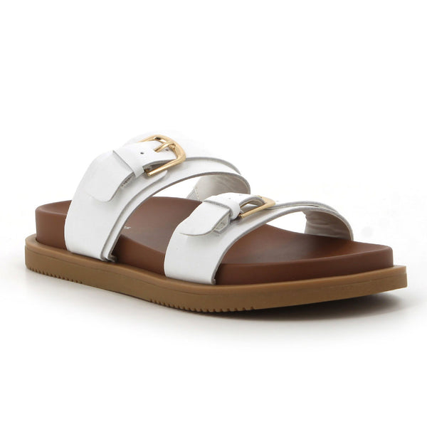 Hush Puppies Leather Hadley Sandals - White