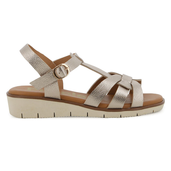 Hush Puppies Coco Wedge - Soft Gold