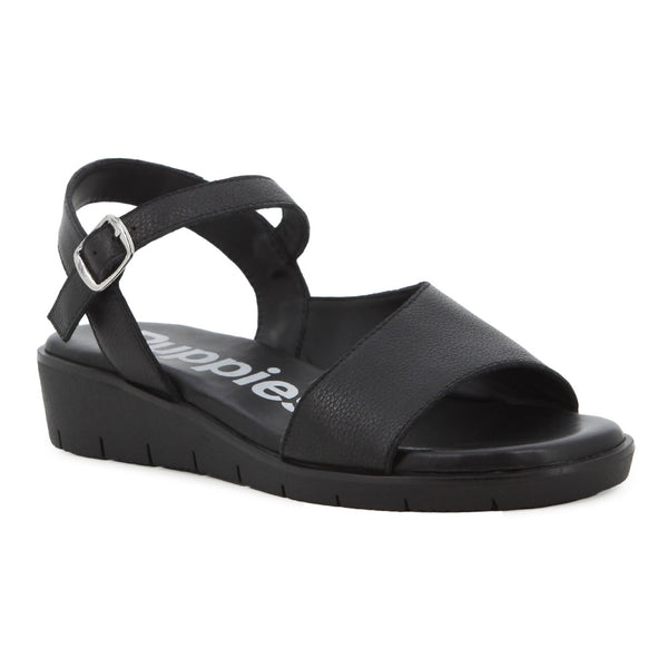 Soft Style By Hush Puppies Verona Wedge Sandals - Black